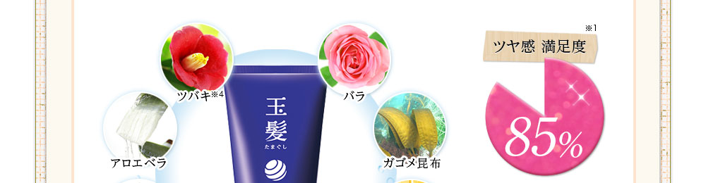ツヤ感満足度85%